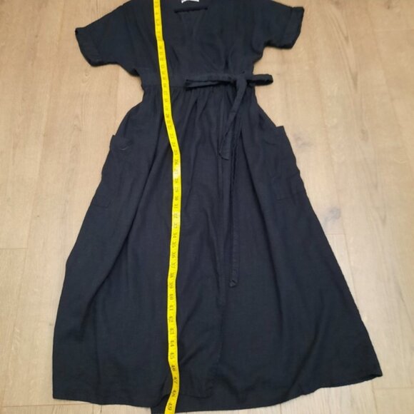 Danielle UO linen midi wrap dress - Picture 5 of 9